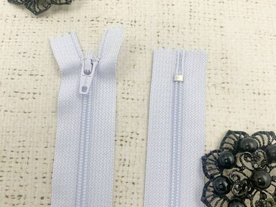 Молния брючная SBS автомат, L 20 см, Т3, н/р, серо-голубой