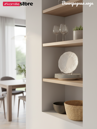 Тарелка десертная 21 см. набор 4 шт., фарфор, коллекция "Виноградная лоза"