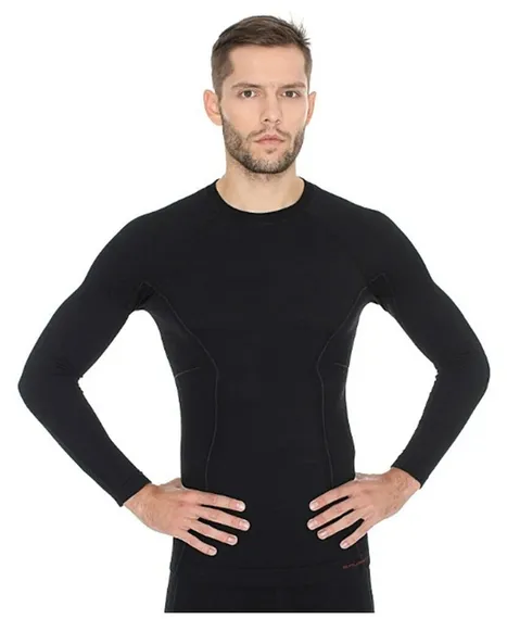 Футболка мужская BRUBECK Active wool LS13020/LS12820