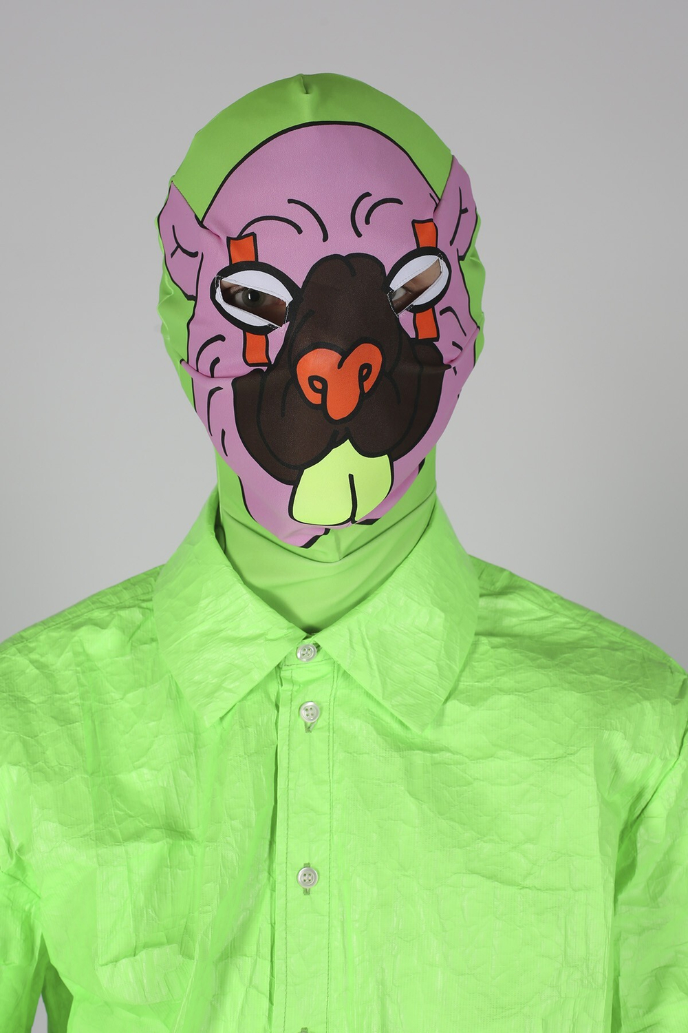 WALTER VAN BEIRENDONCK МАСКА ЗЕЛЕНАЯ BEAR MORPH