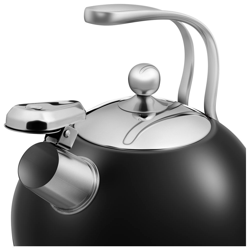 ЧАЙНИК AGNESS СО СВИСТКОМ 3,2Л, ТЕРМОАККУМУЛИРУЮЩЕЕ ДНО, 304 СТАЛЬ, ИНДУКЦИЯ