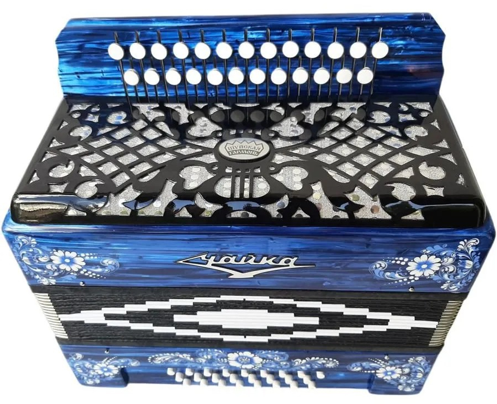 ГАРМОНЬ "ЧАЙКА-204" (S6ХL), ЦВЕТ СИНИЙ (ВАРИАНТ 2)