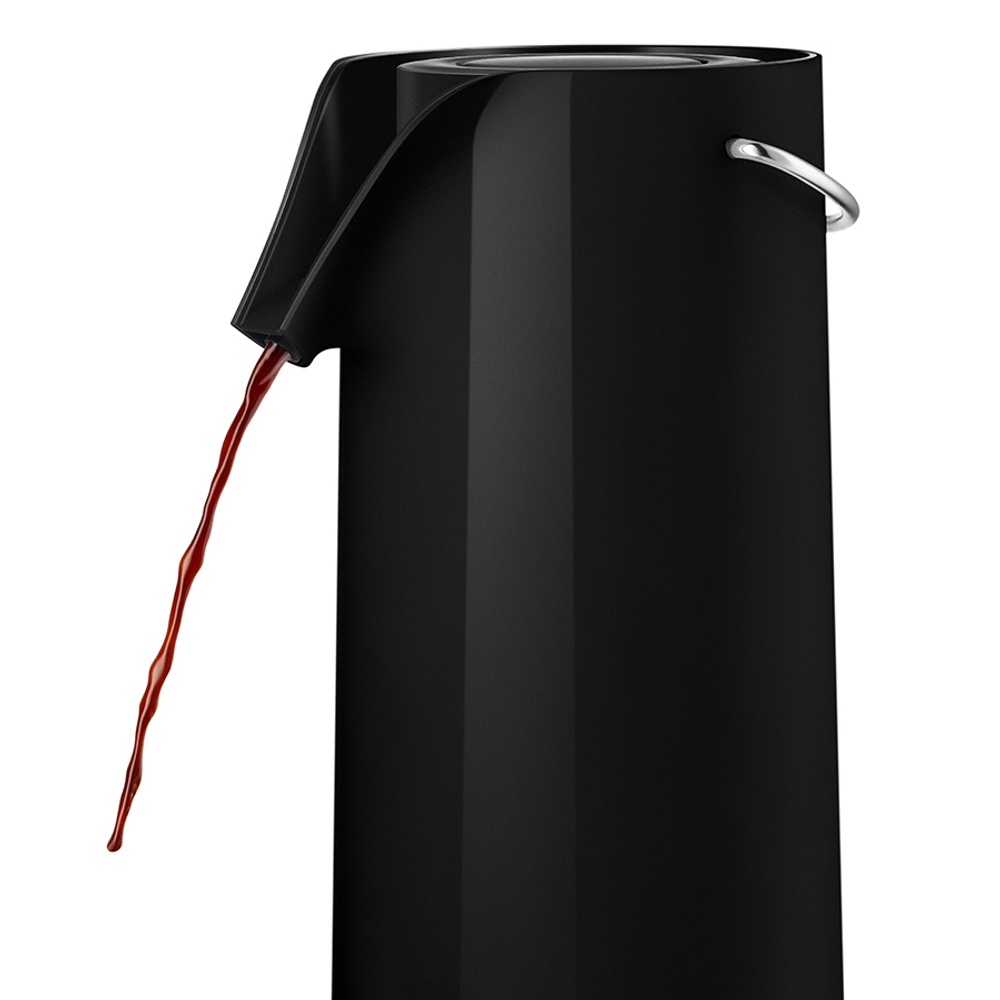 Термос с механической помпой, 1,8 л, черный