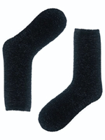 Плюшевые женские носки Soft (Размер: 23) (Цвет: черный)