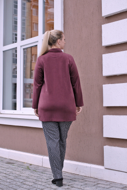 Жакет женский 3388ЛП, коричневый #76К043388ЛП