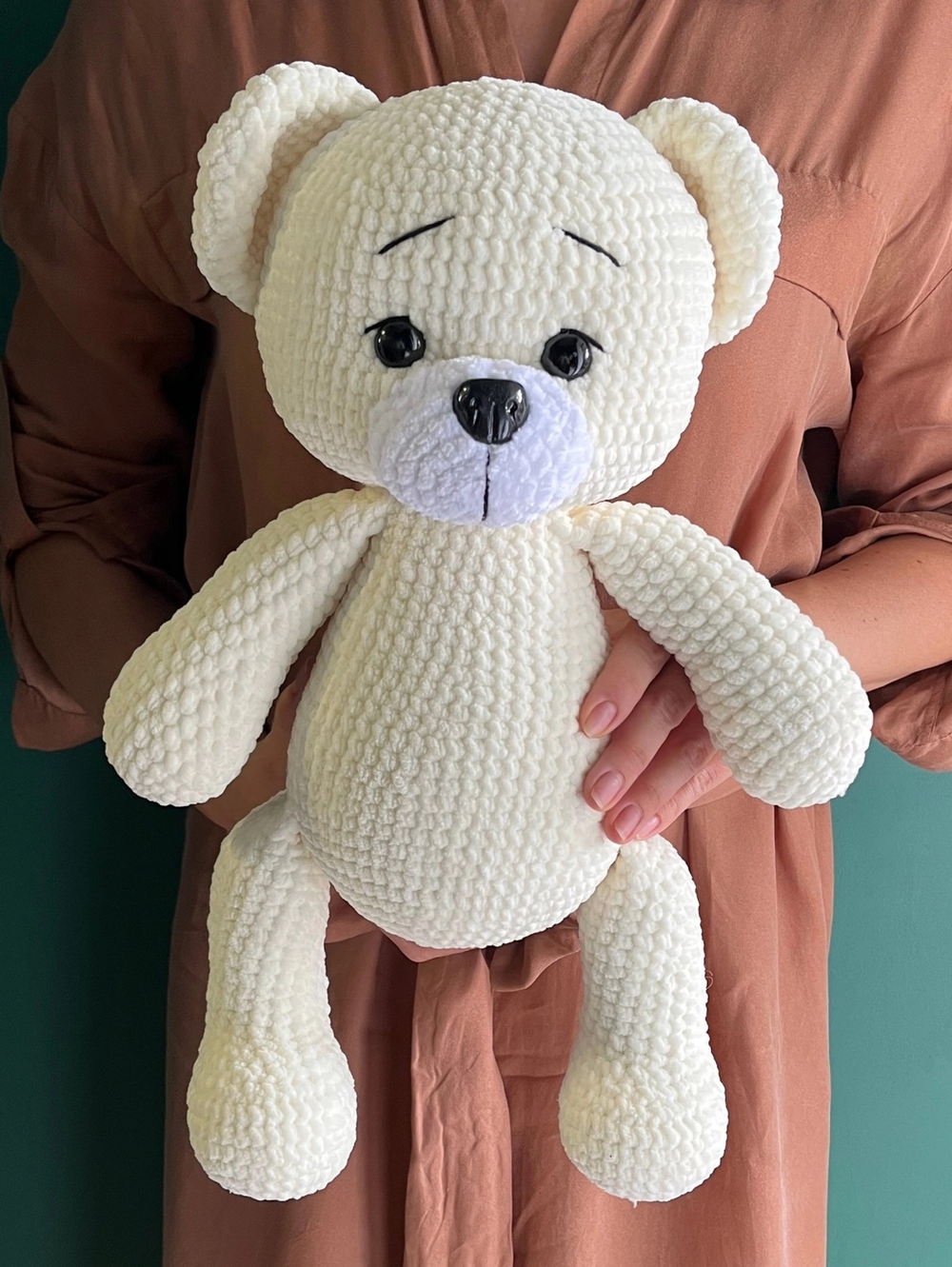 Медведь плюшевый молочный