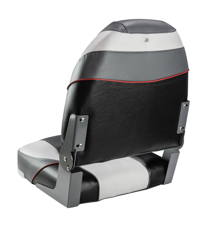 Кресло мягкое складное Premium Centurion, обивка винил, цвет серый/угольный, Marine Rocket