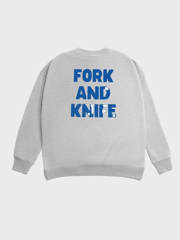 Толстовка F&K меланж серая - фото 17