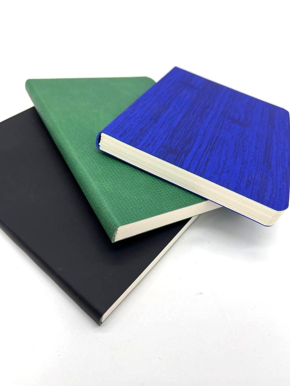 Набор 3 блокнота 88л (138*102мм) лин. графит, зеленый, синий (5447-9)