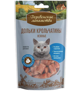 Деревенские лакомства Для кошек Дольки крольчатины 45гр.