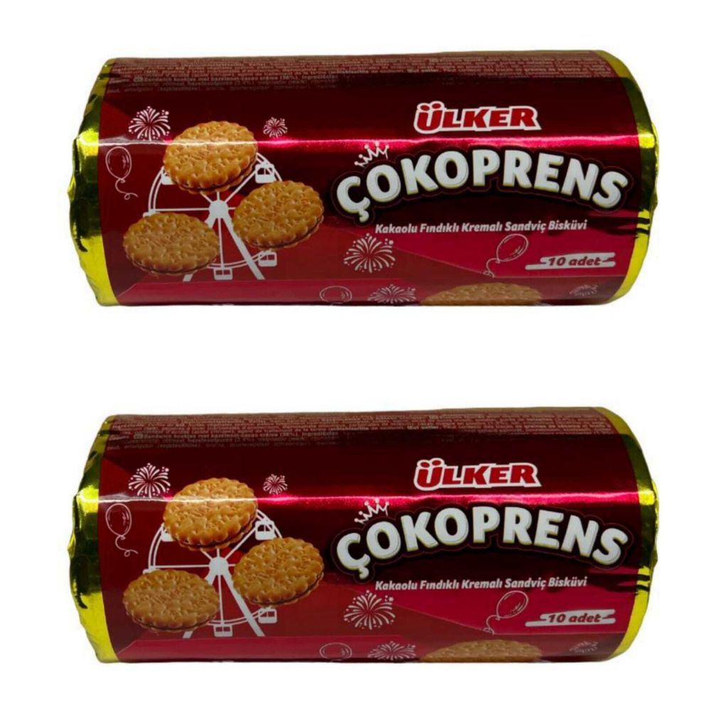 Печенье Ulker Cokoprens с шоколадной начинкой, 300 г, 2 шт