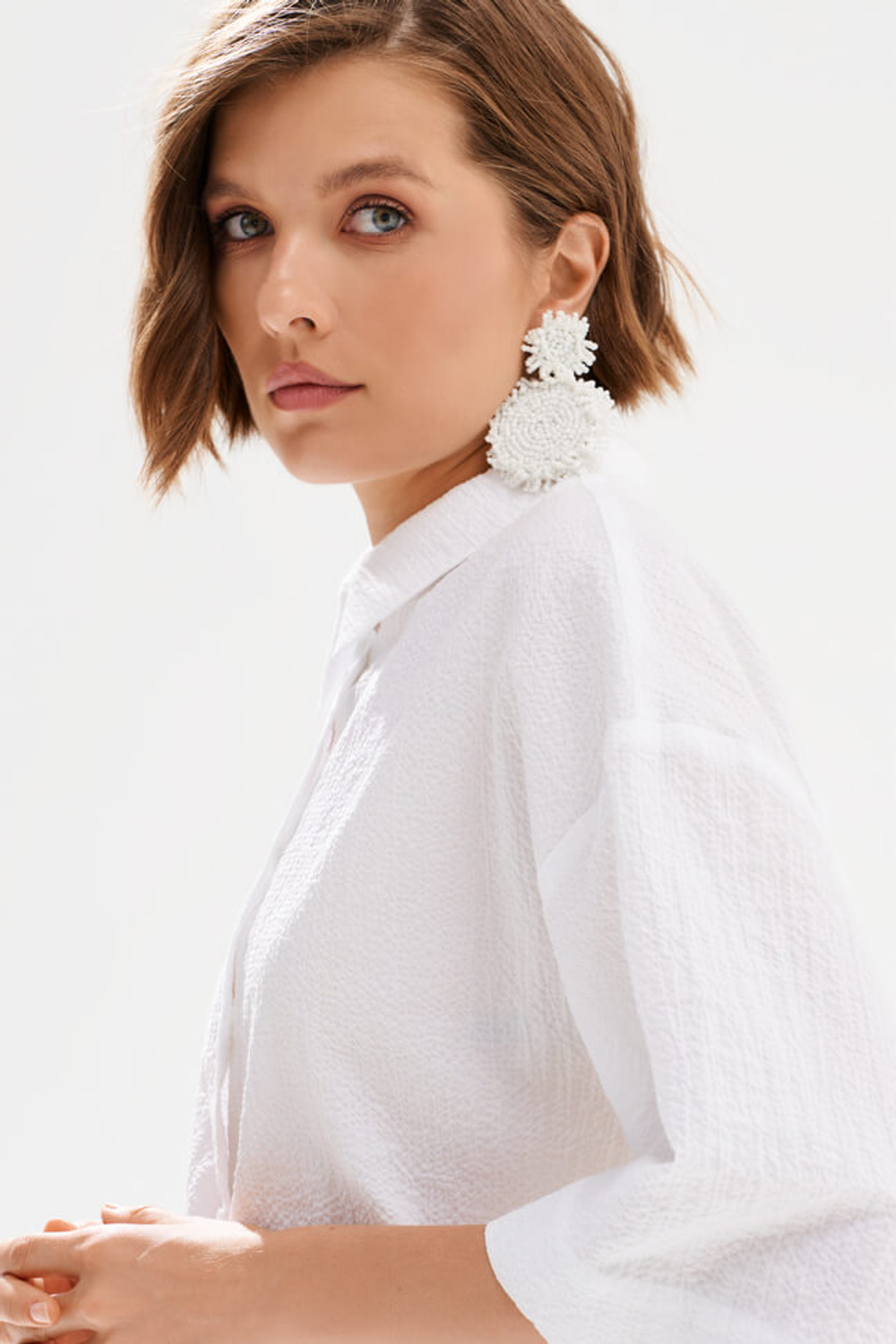 23515 Блузка женская (белый)