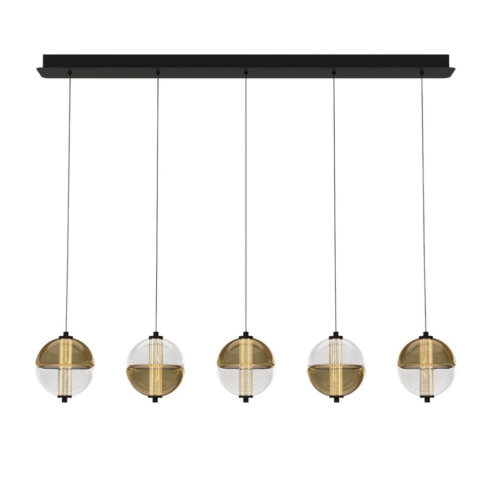 Подвесной светильник MD24022079-5B black/amber