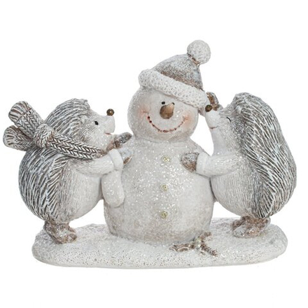 GAEM Фигурка декоративная "Ёжики", L15 W6 H11 см