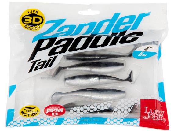 Виброхвосты LJ 3D Series Zander Paddle Tail 4.0in (10.00)/Z01 5шт.