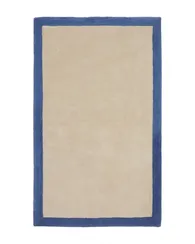 Ковер Nalim бежево-голубой 100% хлопок 90 х 150 см