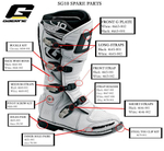 Длинная застежка Long Straps для серии мотобот Gaerne SG черная