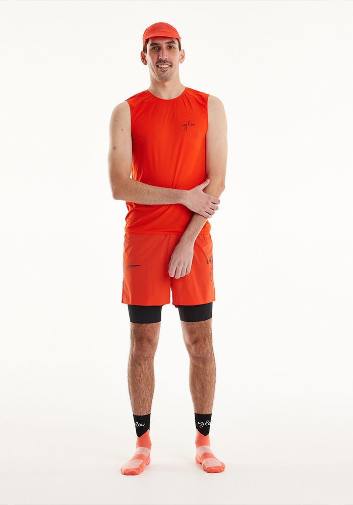 МАЙКА МУЖСКАЯ SUPER MESH TANK TOP | TANGERINE
