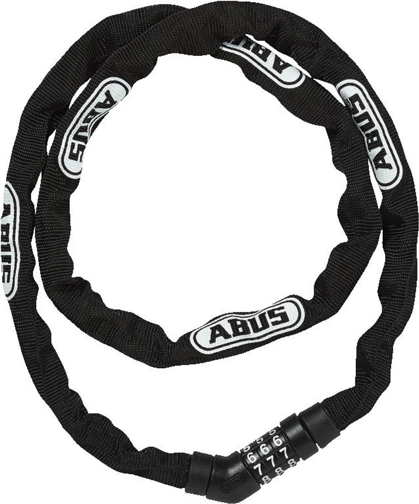 Цепь с замком для велосипеда Abus Steel-O-Chain 4804C/110, чёрный