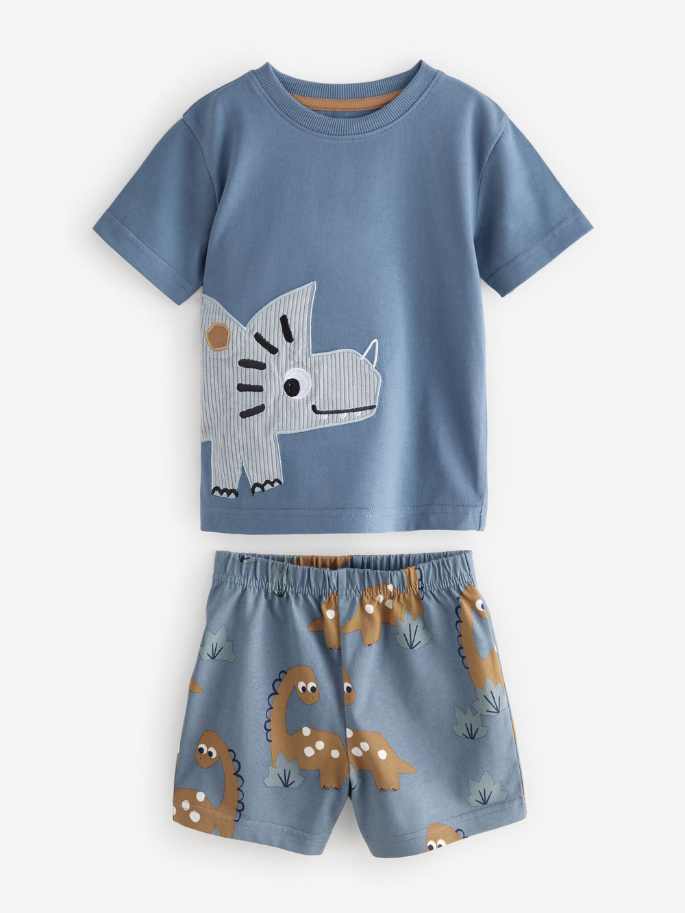 Пижама для мальчика Next AC0-926, 3 шт., Голубой, Белый, Темно-синий