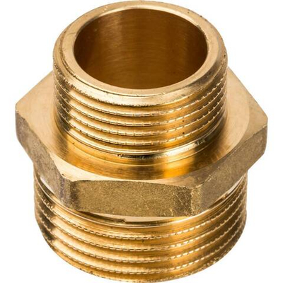 Ниппель STOUT переходной 1"x3/4" НР/НР