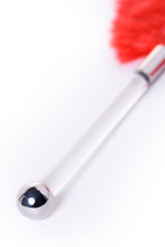 Красное страусиное пёрышко - 40 см. (Цвет: красный)