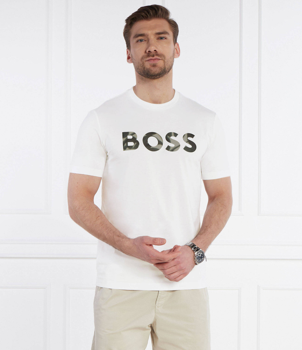 Футболка Thompson BOSS BLACK - белый(50513382)