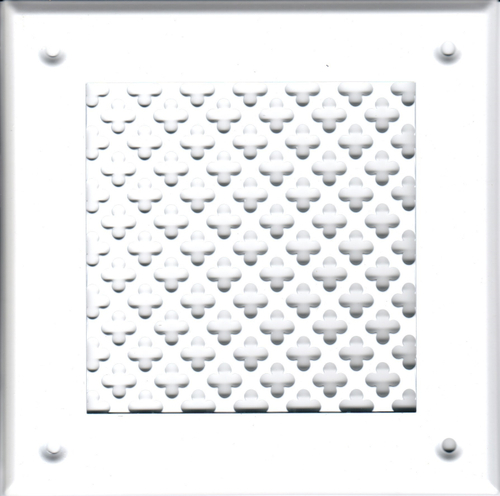 Решётка 150*150 белая, мелкий цветок