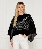 Пончо Karl Lagerfeld - черный(245W2004)