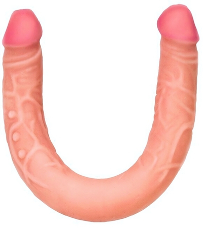 Сдвоенный реалистик большого размера Киберкожа (Цвет: телесный)