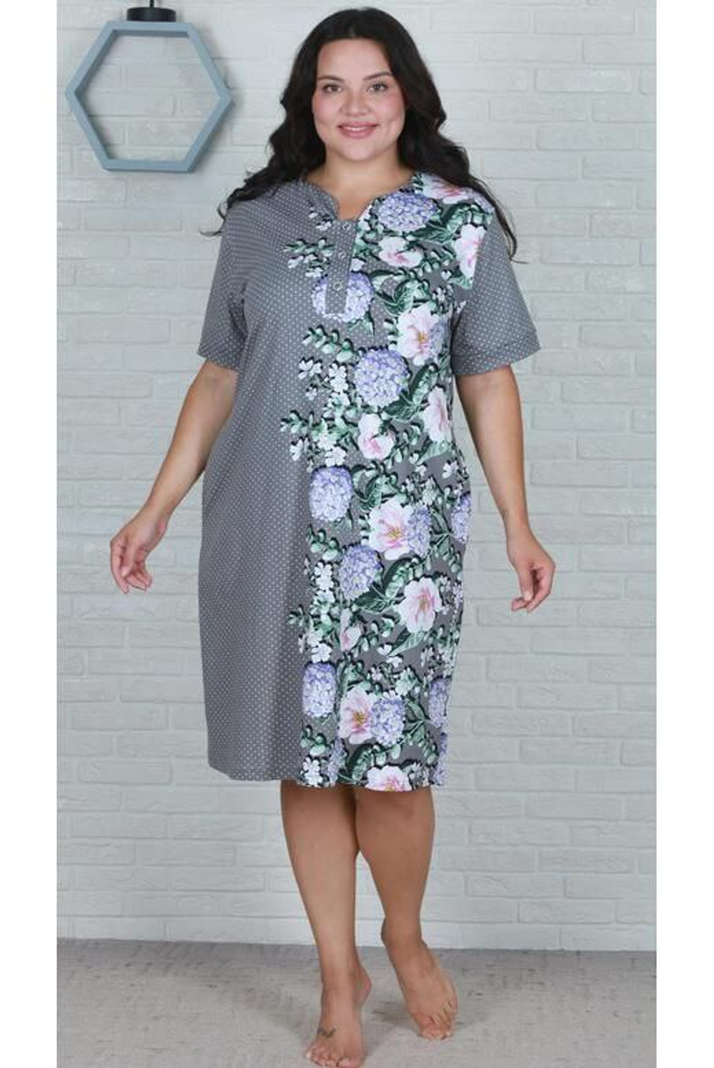 1431 Футболка женская удлиненная (56)