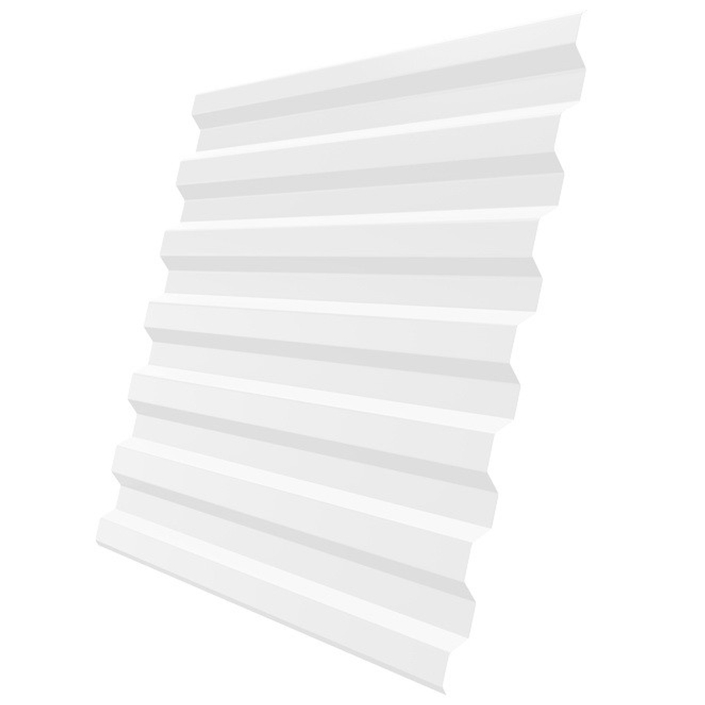 Профнастил С21 Grand Line Optima Pe 0,4 мм RAL 9003 сигнальный белый