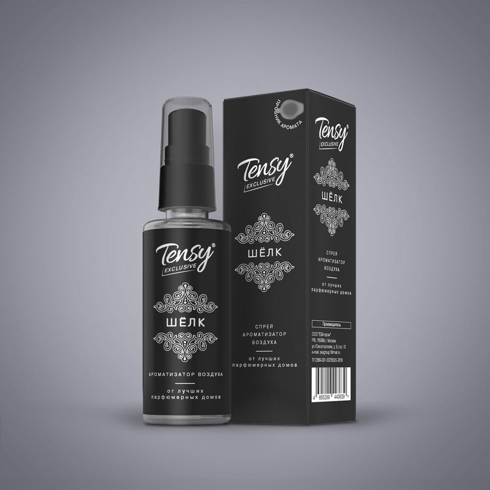 Ароматизатор "Tensy" спрей (эксклюзив) ШЁЛК (20шт/бл)