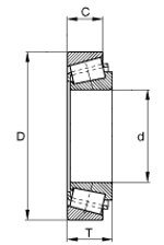 DL501349/10 подшипник конический роликовый DAS LAGER
