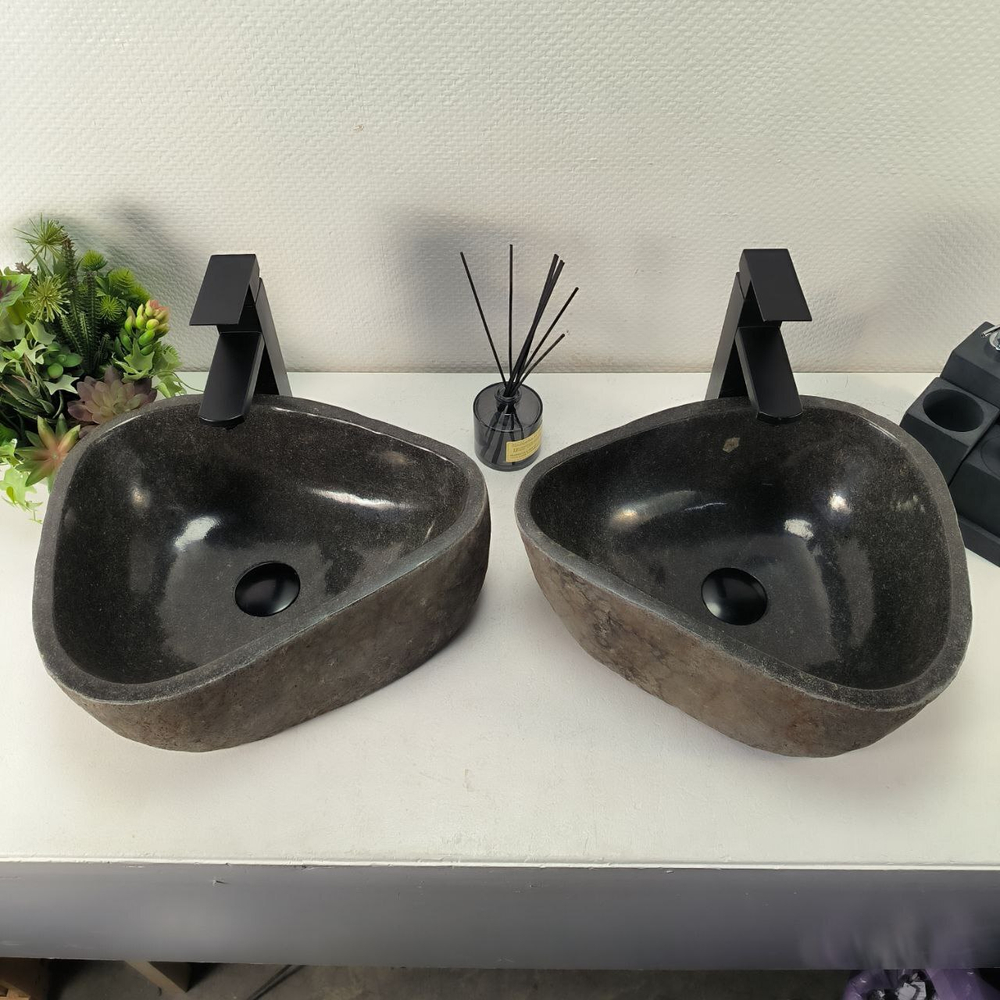 Раковина из речного камня ПАРА! RS-64968 40*35*16 0865