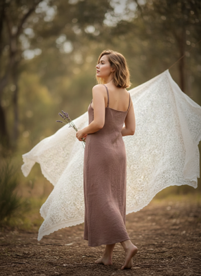 Платье Комбинация цвета латте