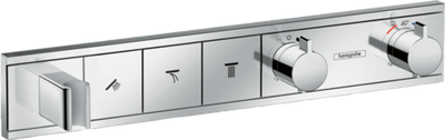 Термостат, скрытого монтажа, Hansgrohe 15356000 RainSelect для 3 потребителей, хром
