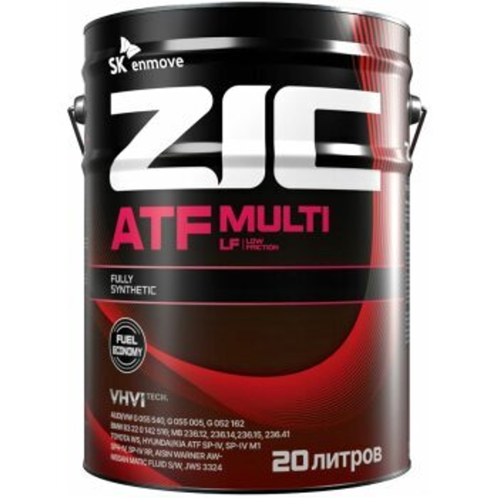 Жидкость трансмиссионная ZIC ATF Multi LF 20л