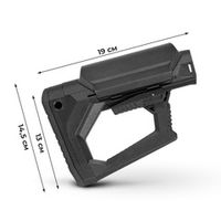 Приклад ORION-CP телескопический, под трубы Mill-spec и Com-spec, антилюфт, K.Arma