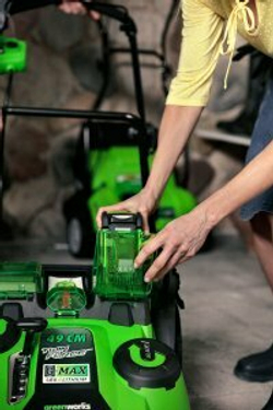 Газонокосилка аккумуляторная GREENWORKS TwinForce G40LM49DB 40В,49см,без АКБ и ЗУ (2500207)