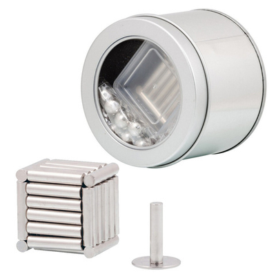 Магнитный конструктор, шарики 11мм и цилиндры, стальной