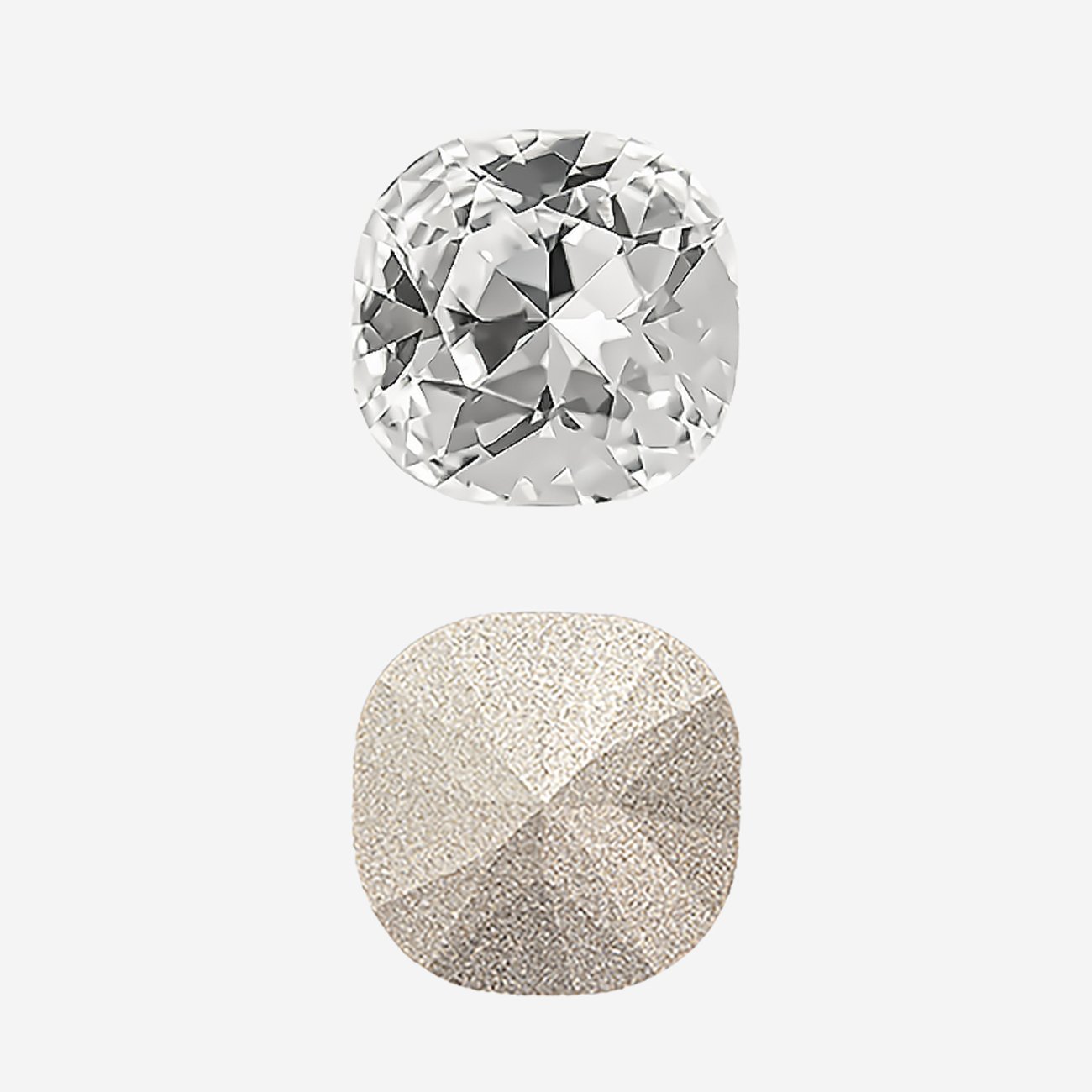 Кристалл Кушон (Сushion), оттенок "Кристалл"/"Crystal", 12мм