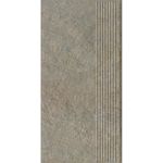 Paradyz Eremite Taupe - Ступень простая структурная с насечками 300x600