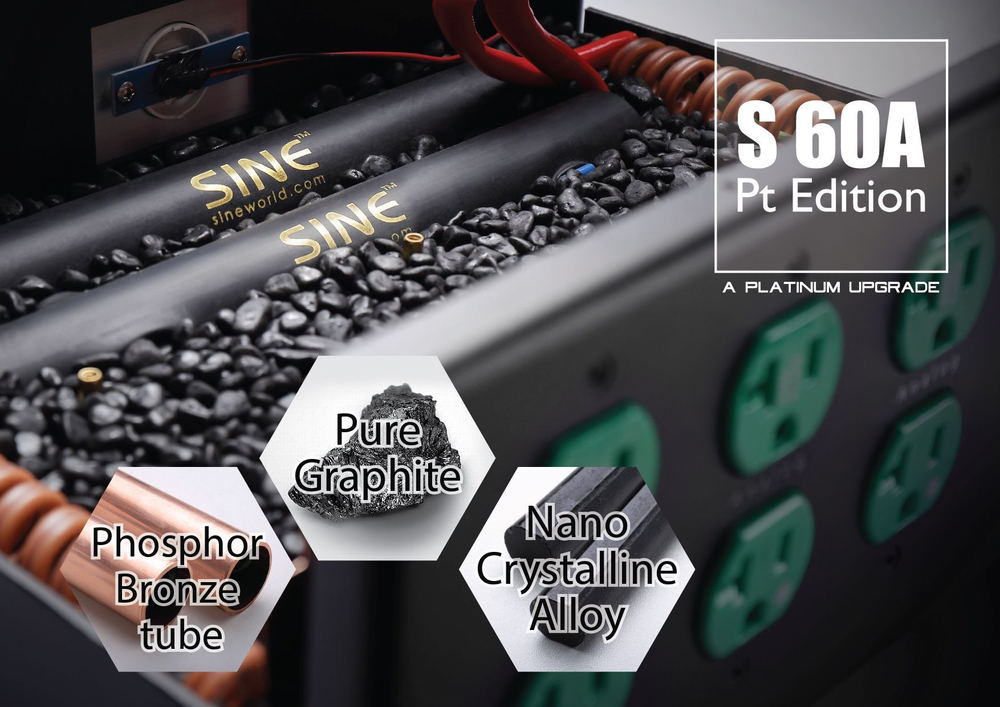 Сетевой фильтр-кондиционер SINE S-60A Pt Edition Silver