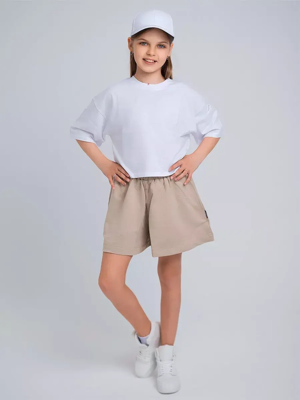 Шорты юбка для девочки, плотные