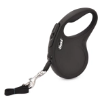 Flexi New Classic S 5м до 15кг поводок-рулетка РЕМЕНЬ, ЧЁРНЫЙ 1/12