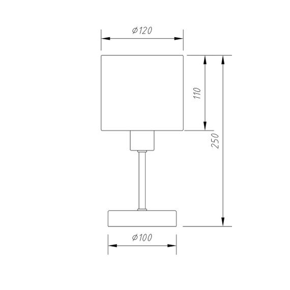 Настольная лампа Escada Denver 1109/1 White/Silver