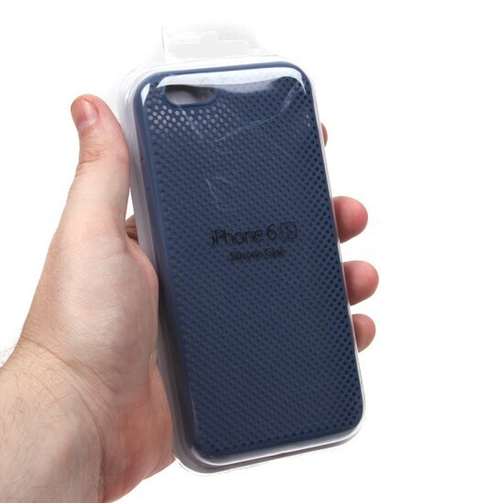 Чехол ТПУ для iPhone 6/6S, 009307 Голубой