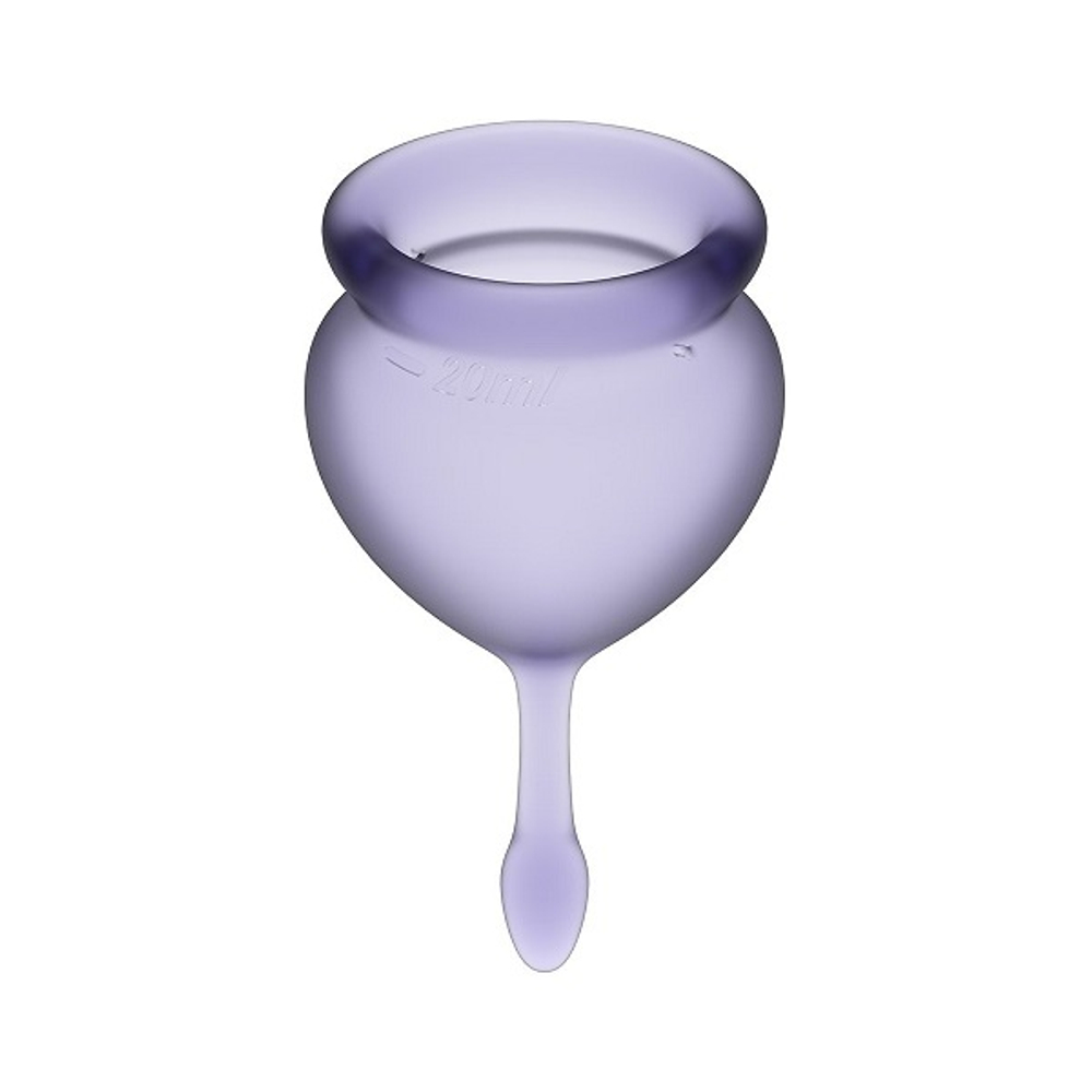Набор фиолетовых менструальных чаш Satisfyer Feel good Menstrual Cup