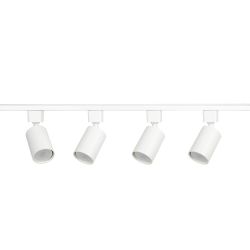Комплект ЭРА TR70-SET4-GU10-WH трековых светильников однофазных 4 шт под лампу с шинопроводом 80 см белый | Комплекты трековой системы
